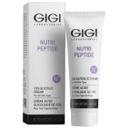 Крем ночной с 10% гликолиевой кислотой для всех тип кожи 50 мл Nutri-Peptide 10% Glycolic Cream GiGi / ДжиДжи