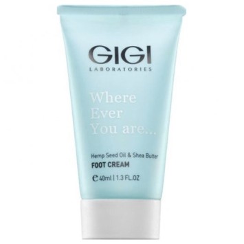 Крем для ног с маслом семян конопли и маслом Ши 40 мл Wherever You Are Foot Cream GiGi / ДжиДжи