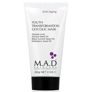 Омолаживающая маска с гликолевой кислотой, 60 г Youth Transformation Glycolic Mask M.A.D Skincare
