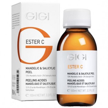 Пилинг-коктейль миндальный 13% + салициловый 2% 100 мл Ester C Mandelic Acid 13% + Salicylic Acid 2% GiGi / ДжиДжи