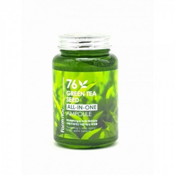 Многофункциональная ампульная сыворотка с семенами зеленого чая 250 мл , 76 Green Tea ALL-IN ONE AMPOULE / FarmStay
