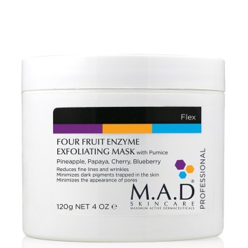 Энзимная мультифруктовая маска «Super Polish», 120 г Four Fruit Enzyme Exfoliating Mask M.A.D Skincare