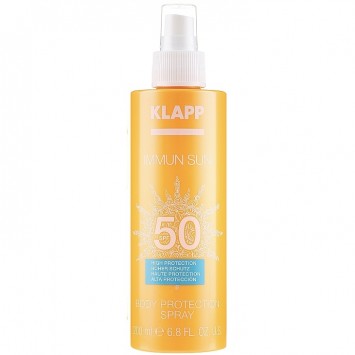 Солнцезащитный спрей для тела SPF50, 200 мл IMMUN SUN Body Protection Spray SPF50 KLAPP Cosmetics / КЛАПП Косметикс
