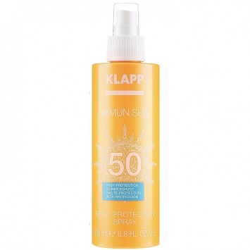 Солнцезащитный спрей для тела SPF50, 200 мл IMMUN SUN Body Protection Spray SPF50 KLAPP Cosmetics / КЛАПП Косметикс