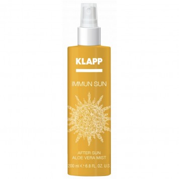 Успокаивающий спрей после загара с алое вера 200 мл IMMUN SUN After Sun Aloe Vera Mist  KLAPP Cosmetics / КЛАПП Косметикс