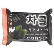 Выравнивающее мыло с древесным углём, 150 г Soothing Charcoal Soap Consly / Консли