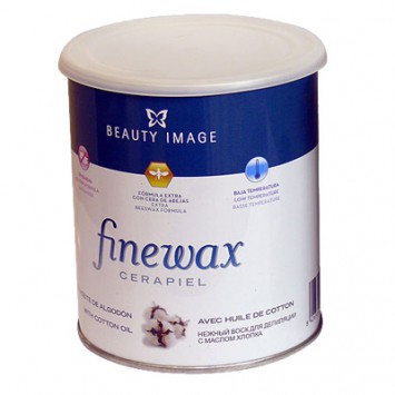 Воск в банке Finewax с экстрактом хлопка (плёночный) 800 гр / Beauty Image
