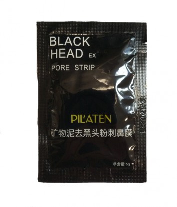 Маска - плёнка от черных точек плёнка Black head pore strip 6 гр. / Pilaten