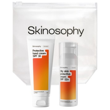 Дорожный набор с SPF «Suncare» для жирной и комбинированной кожи 50 мл + 75 мл Skinosophy / Скинософи